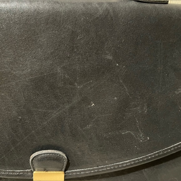 RARE Vintage Coach Gen Leather Large  Morgan Briefcase wBrass TouchLock Closure - Picture 16 of 16